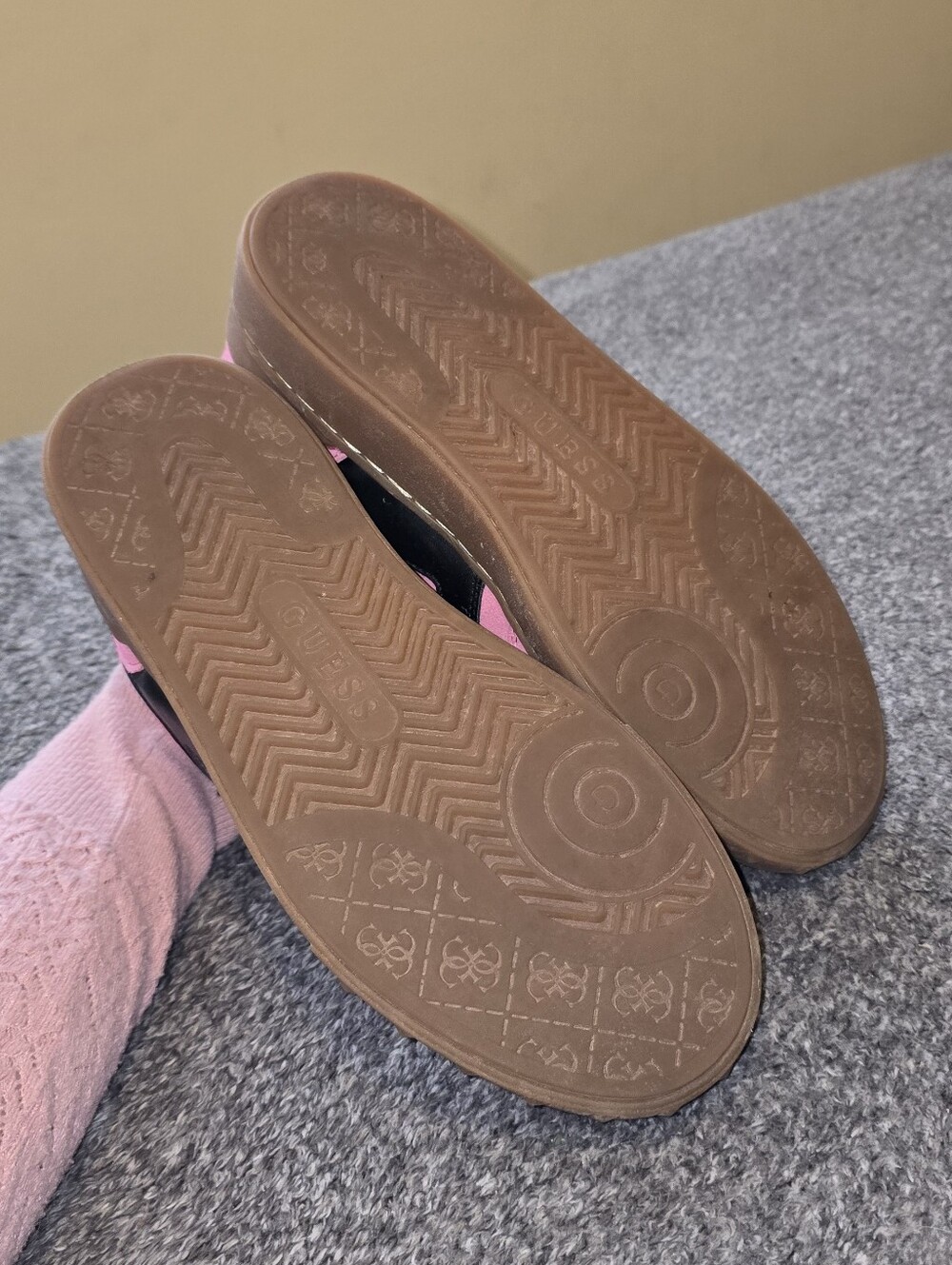 GUESS Pink Suede Sneakers - Picture 4 of 6